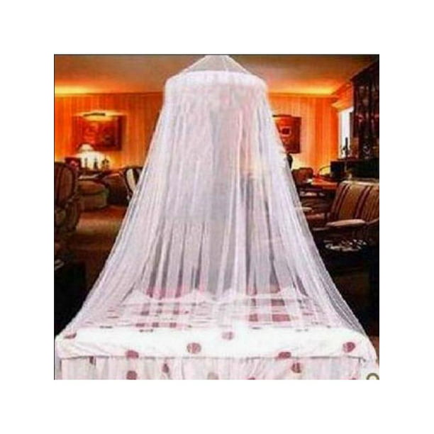 Elegant Lace Bed Mosquito Netting Mesh Canopy Princess Round Dome Bedding Net